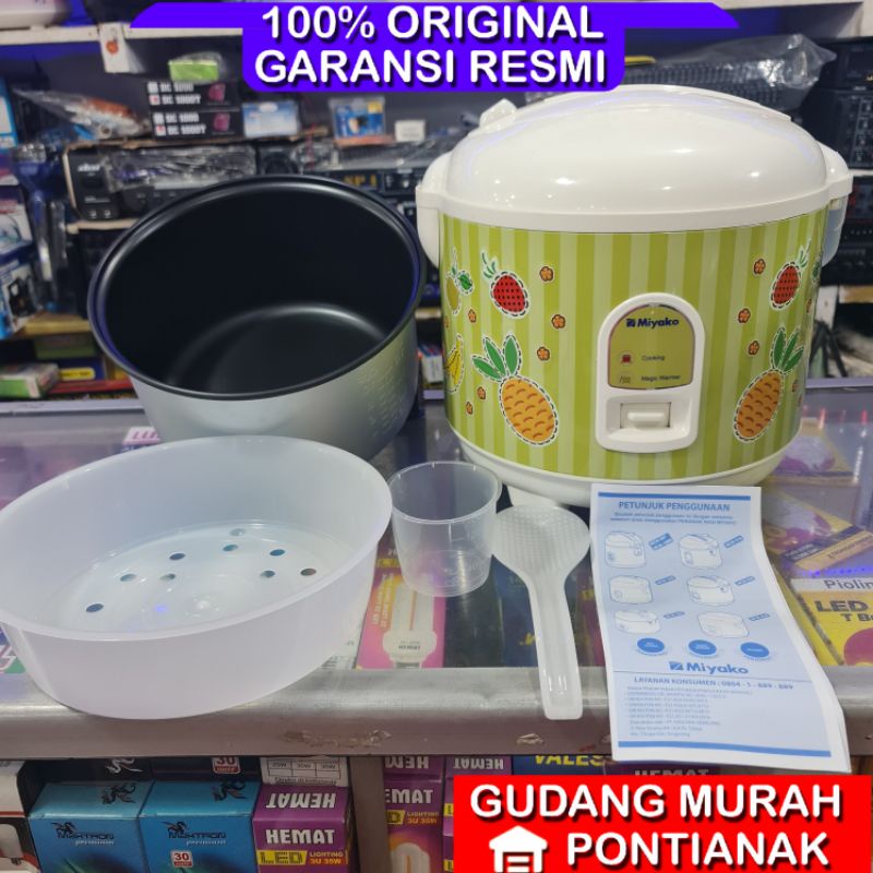 Rice cooker miyako  528 / magic com miyako mcm 528 /magic com miyako 1,8liter Motif Buah Buahan