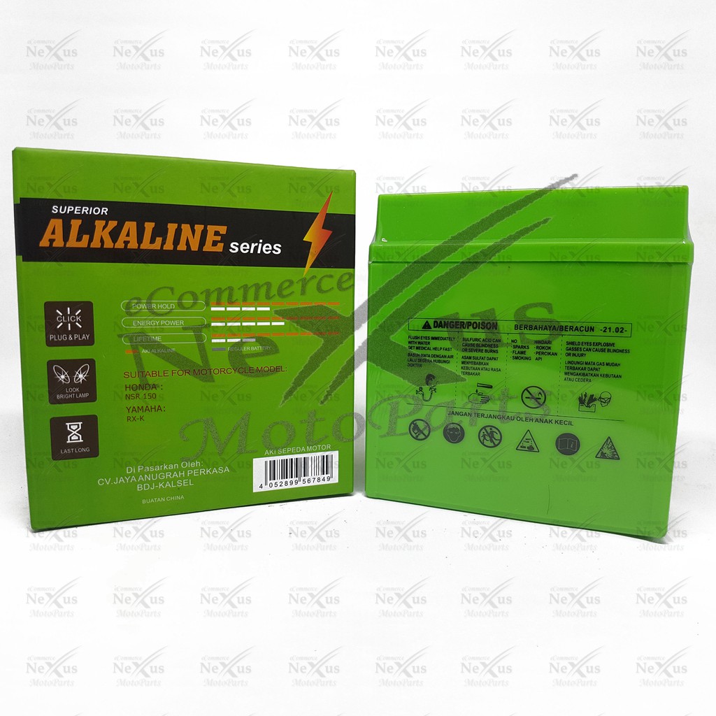 Aki Motor Grandcell Alkaline ATX3L GM3 GM3-3B YB3L YB3L-A YB3L-B ATX3F 12V 3Ah RXK RX King NSR
