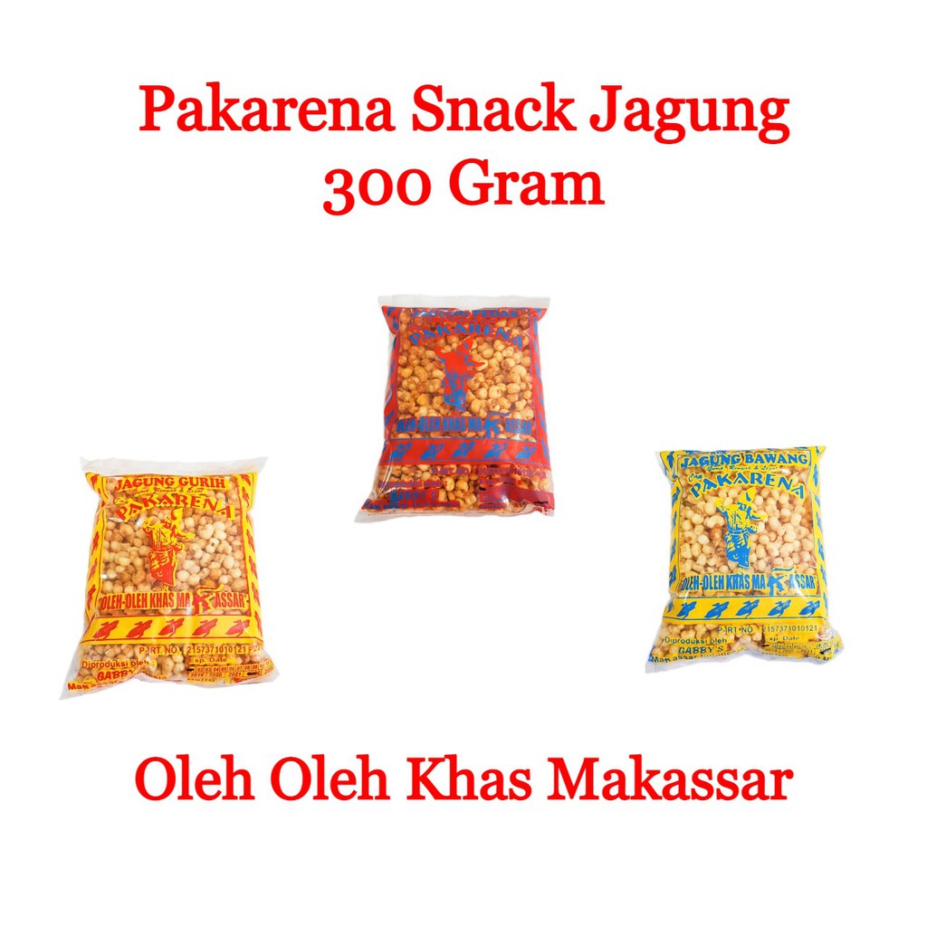 

Pakarena Snack Jagung 300g Oleh Oleh Khas Makassar