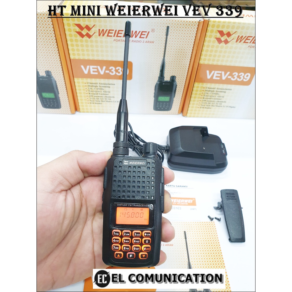 HT WEIERWEI VEV-339 VEV339 VHF - HT WEIRWEI MINI VEV 339 VHF RESMI