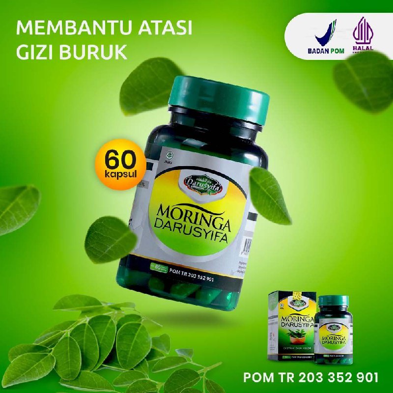 

Kapsul Ekstrak Daun Kelor Moringa Darusyifa isi 60 kapsul
