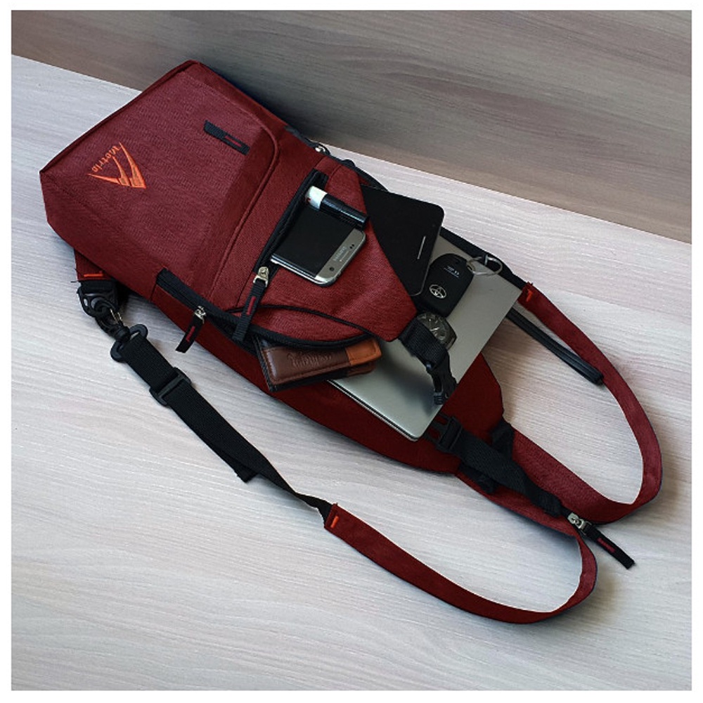 SHOPEE 6.6 SUPER SALE!! Slingbag Pria Sporty Tas Slingbag hangout Tas 3in1 Bisa Ransel Bisa Selempang Bisa Slingbag Tas Smartphone Tas HP Crossbody Bag AA22