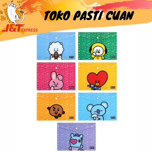 

map karakter bts bt21 keperluan sekolah dan dantor lucu imut COD fancy