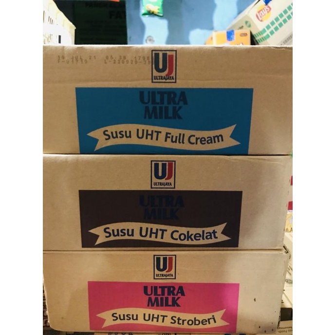 

(BISA COD) Susu ultra 200ml coklat stroberi plain khusus Gojek/Grab CUCI GUDANG Kode 1272