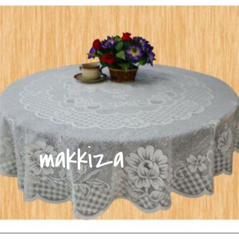 Taplak Meja Makan BULAT 6 Kursi (1150)