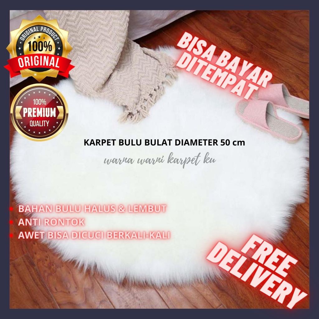 KARPET BULU BULAT MOBIL TAPLAK MEJA BULU ALAS PHOTO PRODUK KARPET BULU OLSHOP TAPLAK MEJA RUANG TAMU