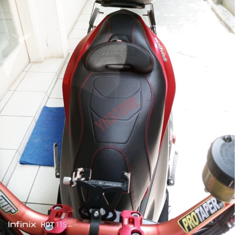 Kulit Sarung Cover Jok Modif Eropa Aerox 155 160 125 Bahan Mbtech