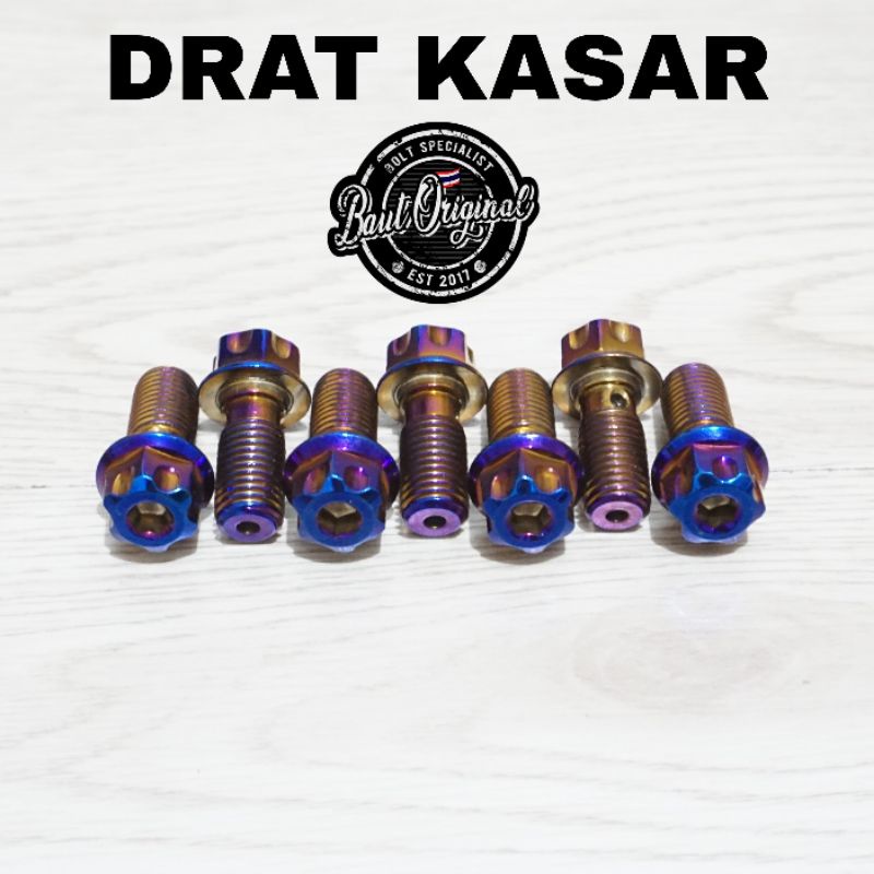 baut kaliper probolt new model blue drat kasar original heng