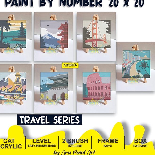 

Sudah READY.. TRAVEL SERIES Paint by numbers kit I Painting I Painting by number I Kado Wisuda I Kado unik