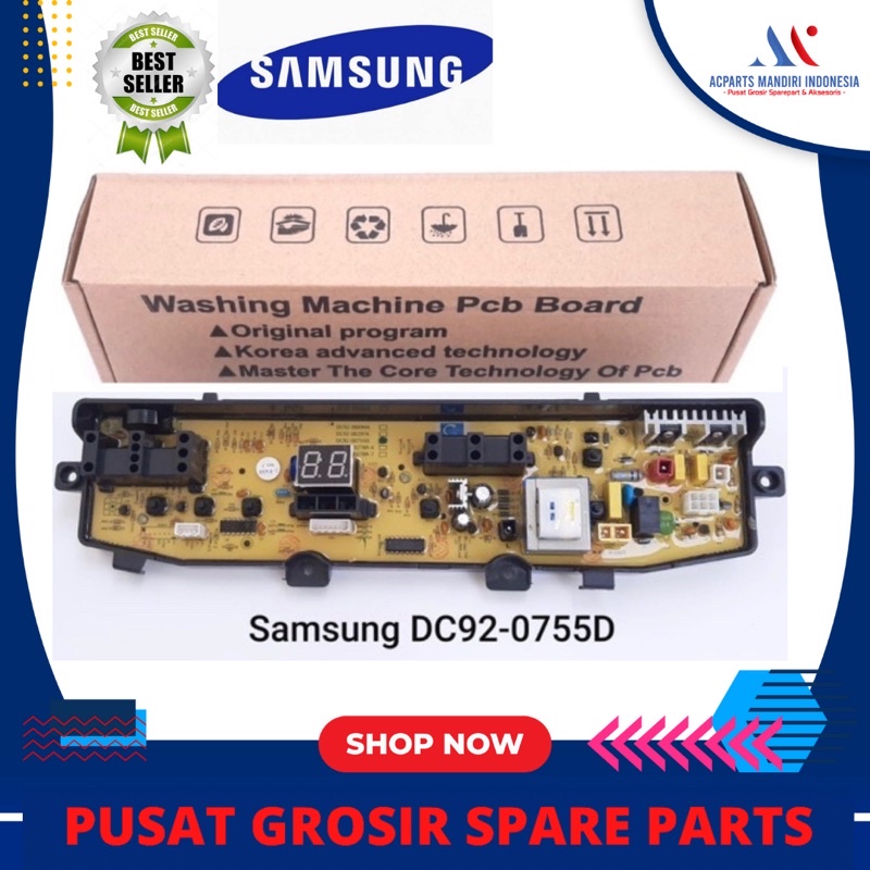 Modul mesin cuci samsung 6 tombol DC92-00755D 4 PIN