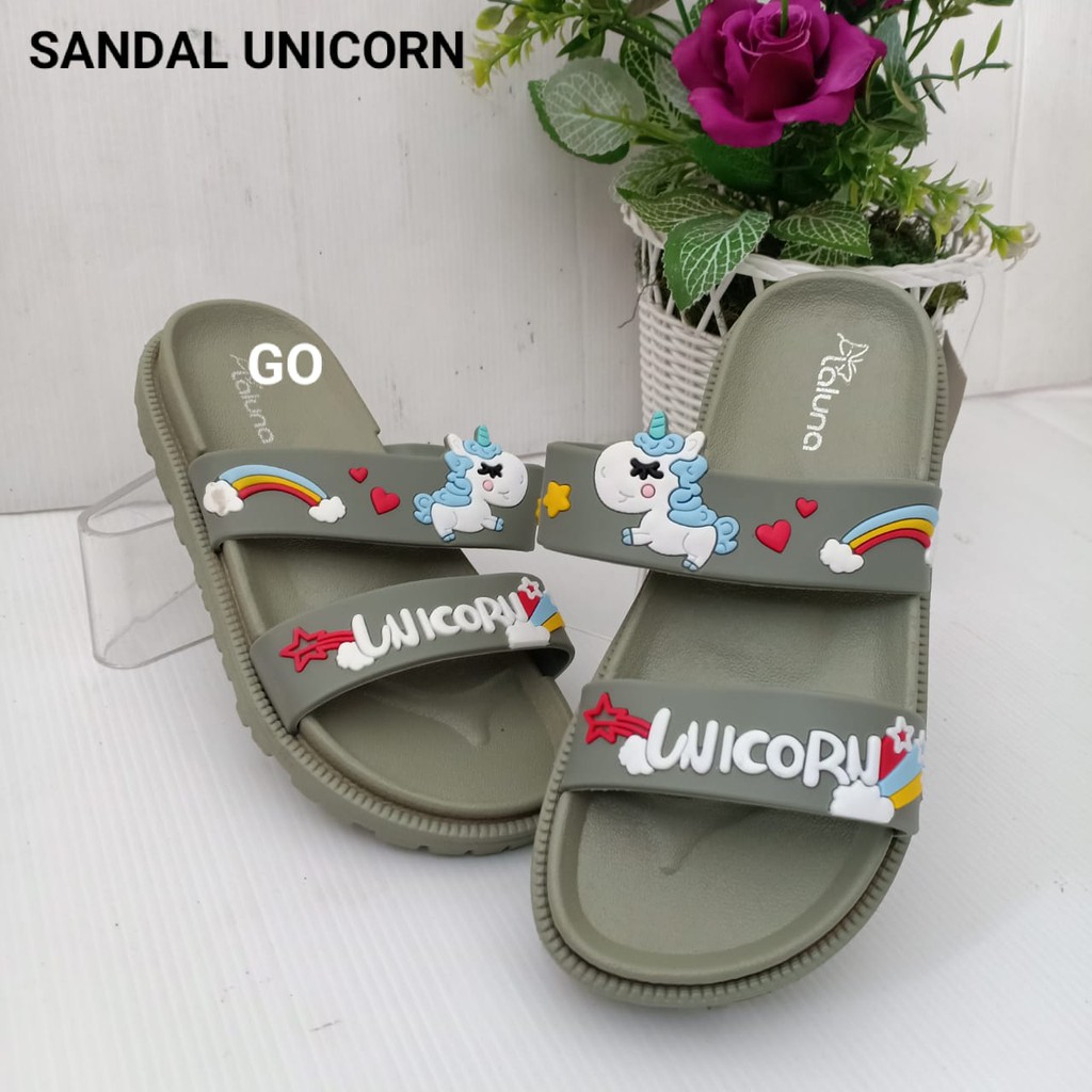 gos SANDAL TALI UNICORN Anak Sandal Anak Perempuan Selop Tali