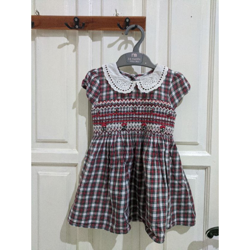 preloved next baby smock dress /mothercare zara hnm gingersnap kids