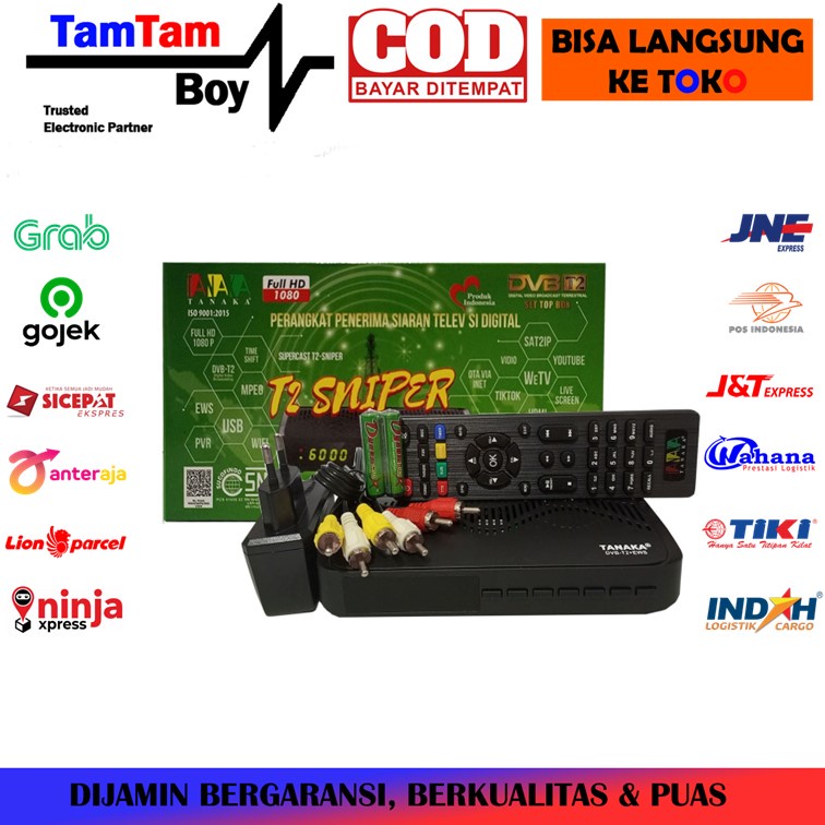 Set Top Box TV Digital STB Tanaka Sniper DVB-T2 DVBT2 UHF SNI Resmi