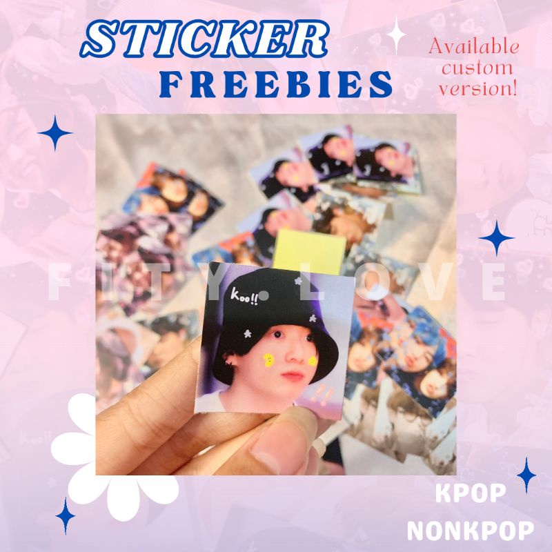 STICKER KPOP NON KPOP CUSTOM || STICKER LUCU || STICKER FREEBIES || CUSTOM STICKER MURAH