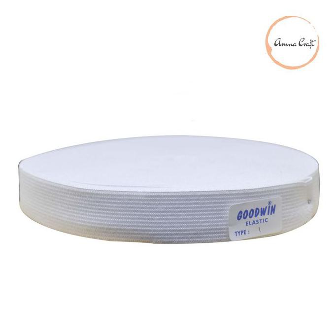 

Tali Karet Elastis Goodwin Ukuran 2.0 cm Putih Panjang 27 Meter TERMURAH