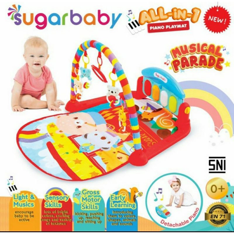 Sugar baby playmat piano (preloved)
