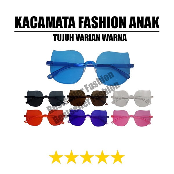 Baru !! Kacamata Gaya Anak Cat Eye Jelly Fashion Kids Warna Warni Kekinian dan Lucu Laki-laki dan perempuan NOCASE