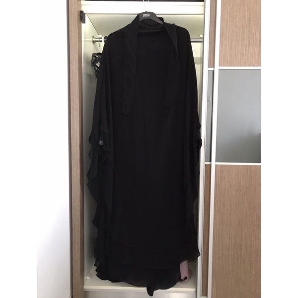 aljenna fk long double layer black