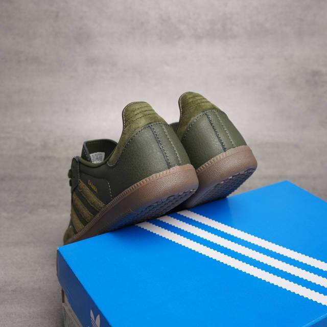 Adidas Samba Vegan Dark Green olive gum