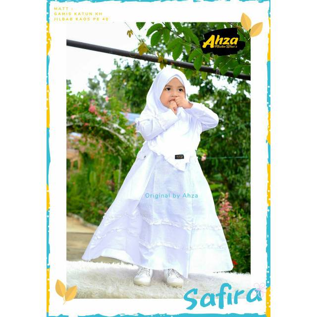 Gamis anak/baju syar'i anak SAFIRA BY AHZA