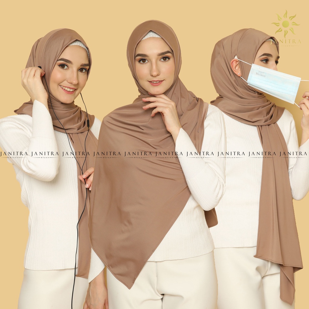 Pashmina Instan Jersey New Normal Series | Pashmina Lubang Telinga-1