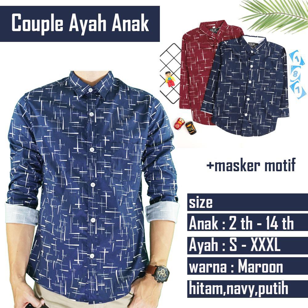 Amspro couple ayah dan anak laki-laki couple keluarga couple ayah anak cowok  011bearly navy