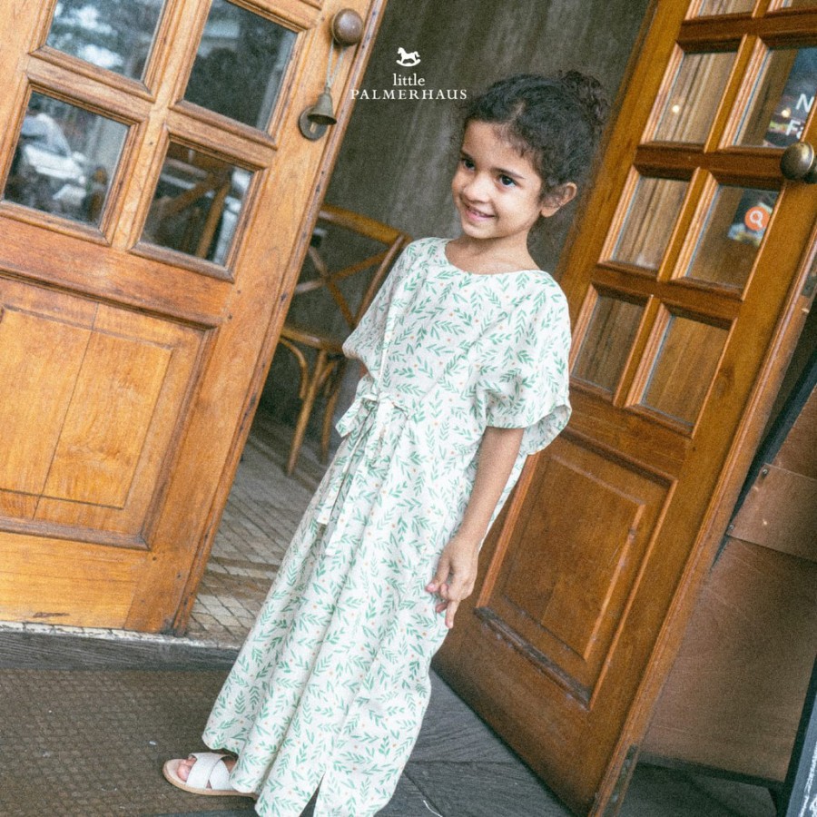 Little Palmerhaus Gamis ALIYA KAFTAN DRESS / Raya Collection Baju Muslim Anak Perempuan / Gamis