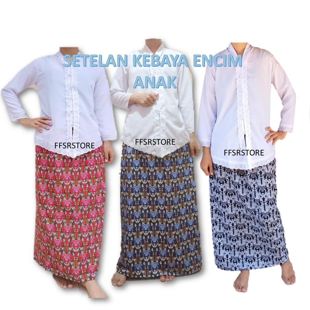 SETELAN KEBAYA ENCIM ANAK , TK,SD ,SMP