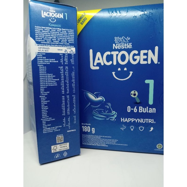 LACTOGEN 1 (0-6 BULAN) 180 GRAM - ED 07/2024