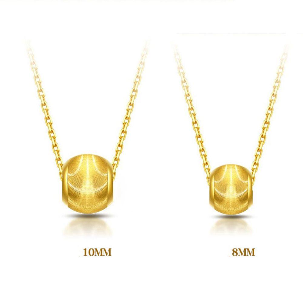 Mxbeauty Kalung Manik Emas Retro Temperamen Rantai Klavikula Wanita Kalung Vietnam Pasir Emas Mata Kucing Gaya Korea Kalung