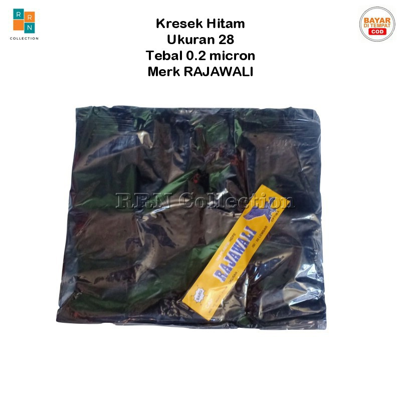 Kantong plastik kresek hitam RAJAWALI Uk.28/kresek hitam/plastik kresek hitam/kantong kresek hitam