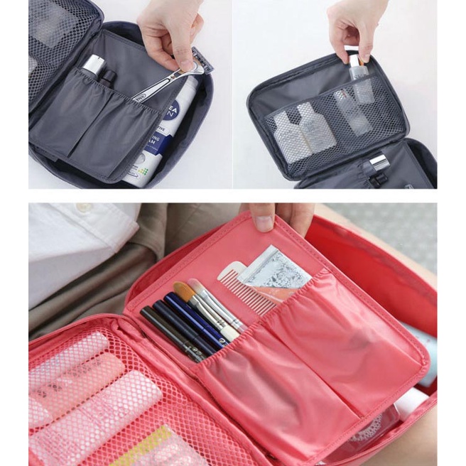 Tas Travel Bag in Bag Organizer untuk Kosmetik Sabun / Tas Kosmetik Murah Aesthetic Berkualitas Simpel Tas Travel Cantik Wanita / Tas Kosmetik Travelling Make Up Tas Sabun Makeup Tas Kosmetik / Tas Kotak Kosmetik Tas Make Up Tas Travel Sabun Mandi Murah