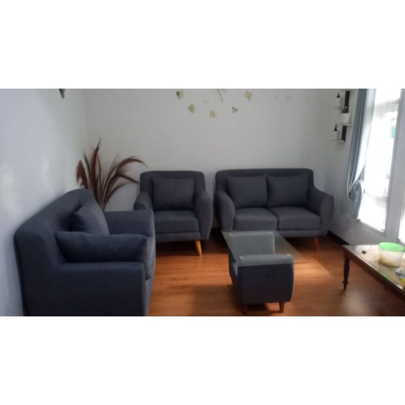 sofa retro variasi kancing kain kagawa free ongkir daerah bandung barat, cimahi, bandung