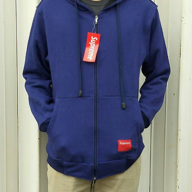 Jaket polos / jaket resleting polos / jaket supreme simple / jaket pria simple / hodie supreme