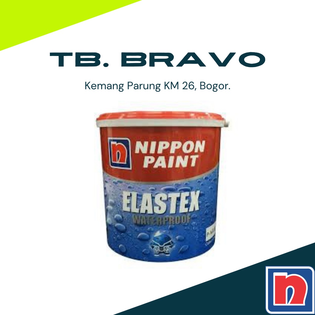 Cat Tinting Waterproof Nippon Elastex 3-in1 1 liter Base Pastel / Putih