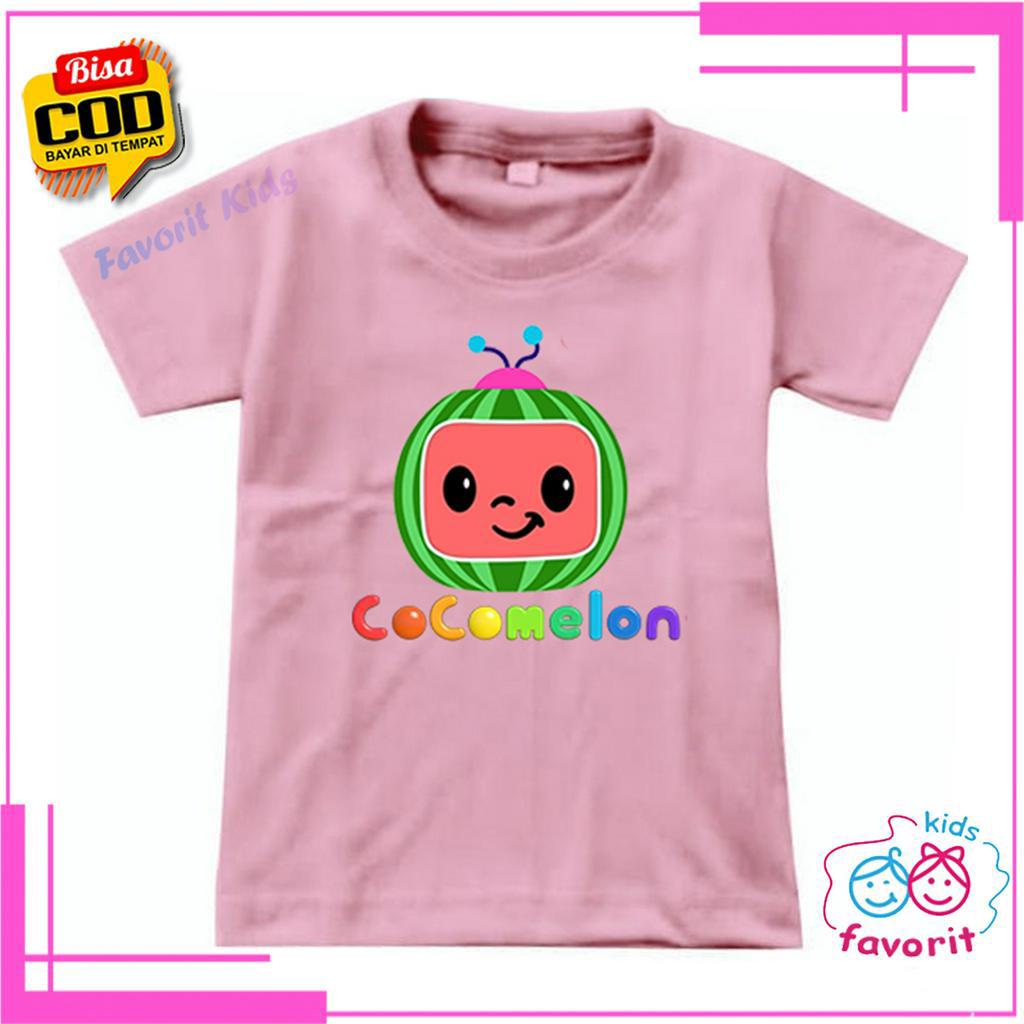 KAOS ANAK PEREMPUAN COCOMELON LENGAN PENDEK VARIAN 5 WARNA