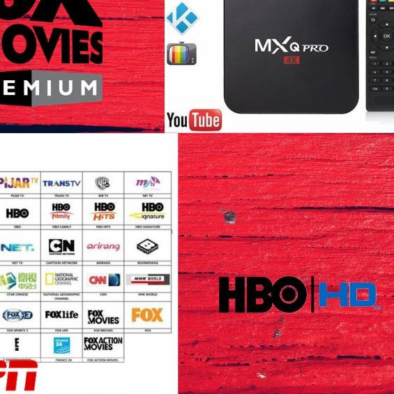 ❁ Set top box Stb Android TV BOX MXQ Pro 4K 5G Smart TV Box GARANSI Media Player RAM 2 GB ROM 16 GB