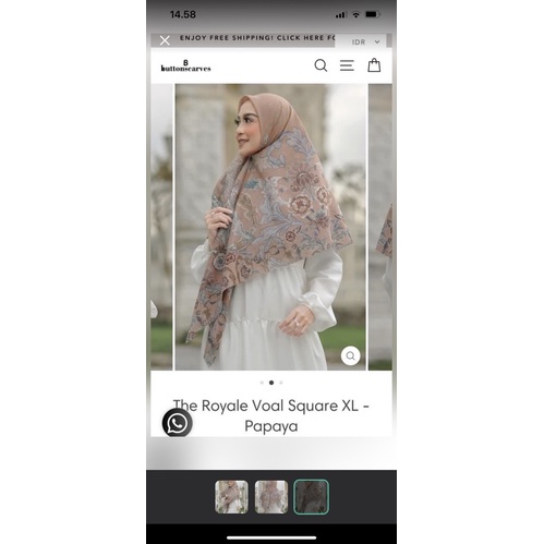 the royale voal square XL buttonscarves