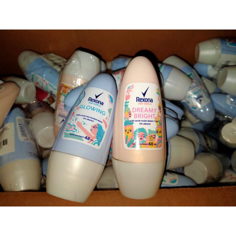 Rexona Roll On (Deodorant Wanita Remaja) Dreamy Bright | GLOWING 40Ml