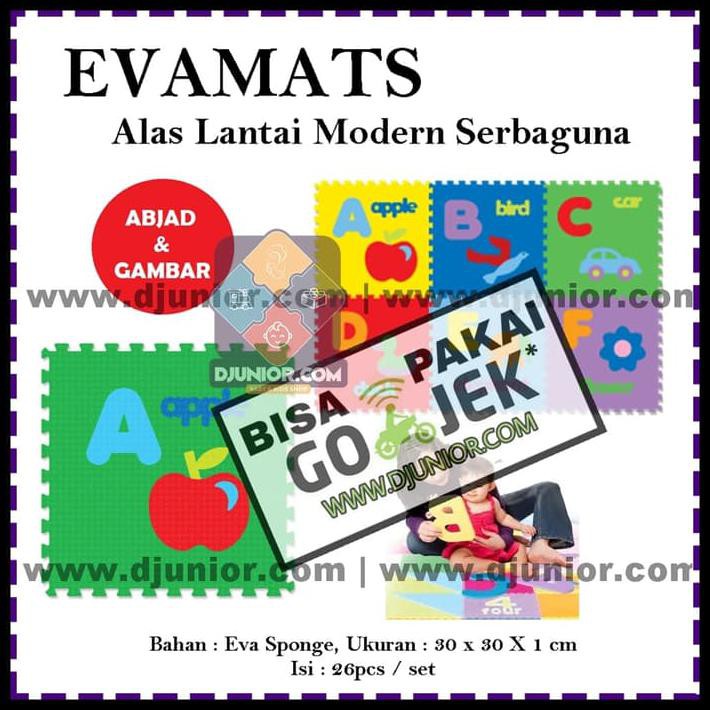MURAH MERIAH EVAMATS / EVAMAT - PUZZLE LANTAI ABJAD HURUF + GAMBAR