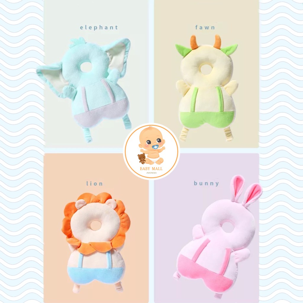 ( FREE BELT ) ANIMAL SERIES Bantal Pelindung Kepala Bayi Anti Jatuh / Baby Head Protector Ransel