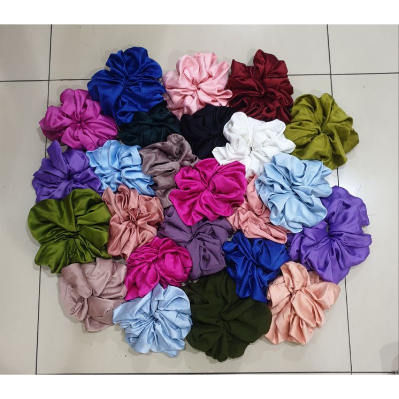 SCRUNCHIE Satin SUPER JUMBO PREMIUM INNER KUNCIR HIJAB CEPOL HIJAB