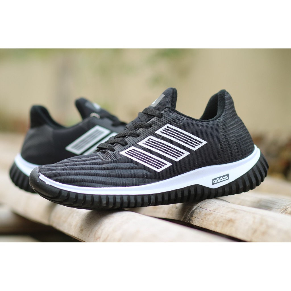 SEPATU adidas SLOARGLIDE HITAM OLAHRAGA LARI RUNNING SPORT SNEAKERS CASUAL SEKOLAH KETS JOGGING