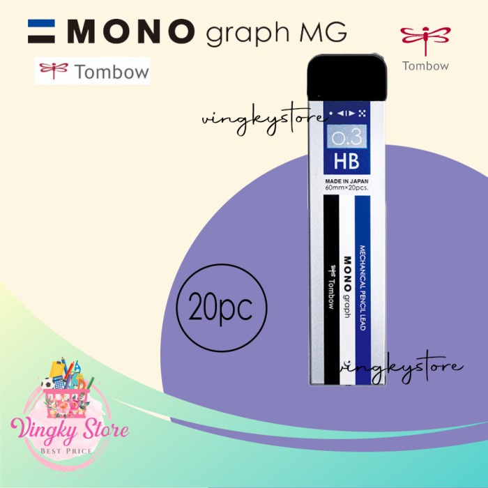 

Berkualitas Refill / Isi Ulang Pensil Mono Graph Mg Lead 0.3Mm Hb Trendi