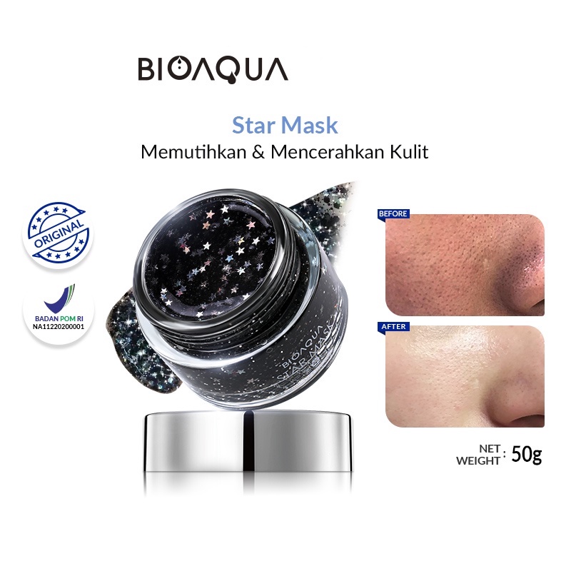 ★ BB ★ BIOAQUA Star Mask Peel Off Mask 50g Remove Blackhead