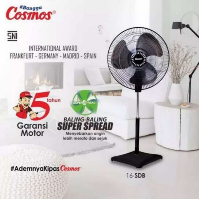 COSMOS STAND FAN 16 SDB / KIPAS ANGIN BERDIRI COSMOS 16SDB / 16-SDB