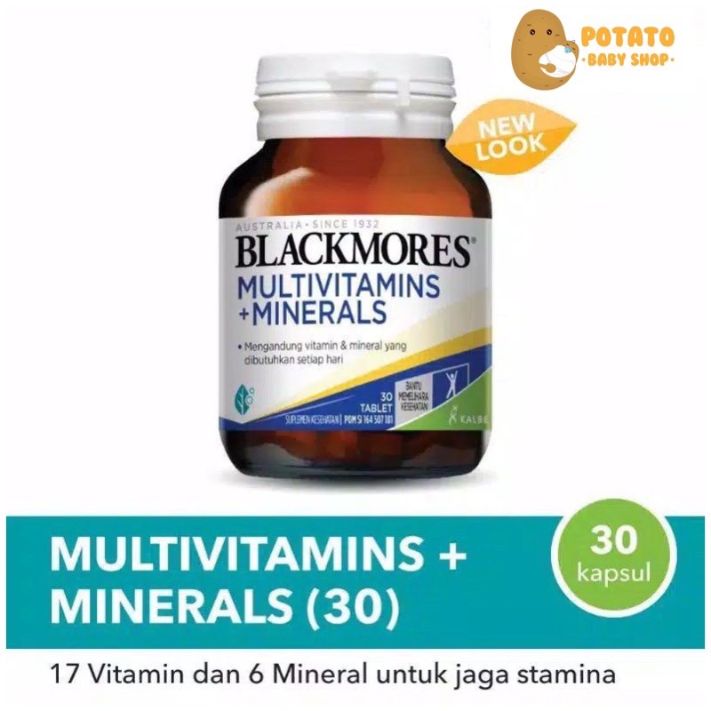 Blackmores Multivitamins + Minerals 30 120 Tablet