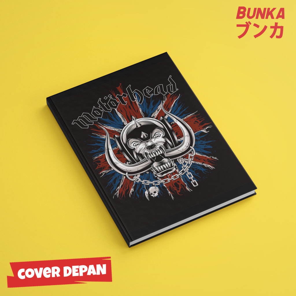

Notebook Band Motorhead 2 Hardcover A5 Buku Tulis Catatan Notes Agenda Planner Jurnal