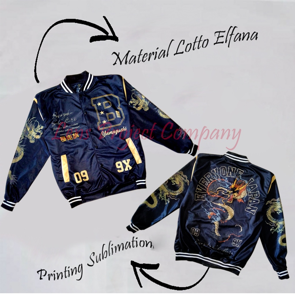 LENS/JAKET BOMBER PRIA/JAKET BOMBER BISBOL/ BASEBALL/ BOMBER SUKAJAN/JAKET BOMBER MURAYAMA/MURAYAMA/HIGH AND LOW/ JAKET ORIGINAL JEPANG/ JAKET KASUAL-Yamaguchi