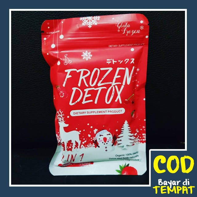 Review Frozen Detox Collagen 2in1 Merah Asli Halal / Harga, Manfaat, Cara Pakai & Efek Samping